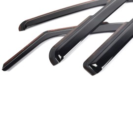 MAG In-Channel For 22-2025 Nissan Frontier Crew Cab Wind Deflector Rain Guard Shield