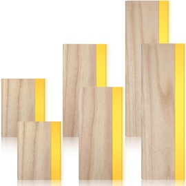 Barydat 6 Pcs Rubber Screen Printing Squeegee Wooden Ink Scraper Scraper 75 Durometer Silk Stencil Screen Printing Squeegee for Printmaking Water Fabric Supplies (5.9 Inch 9.5 Inch 13.8 Inch)