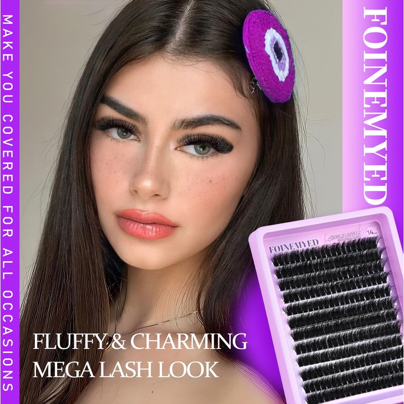 ONLY 14MM Lash Clusters 100D Individual Lashes 240Pcs Cluster Eyelash