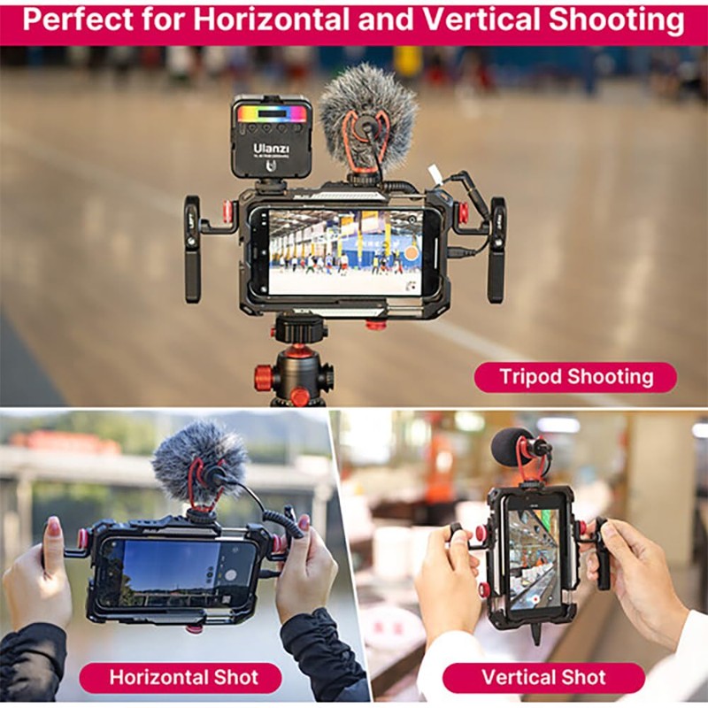 ULANZI Lino Dual Handle Metal Smartphone Rig