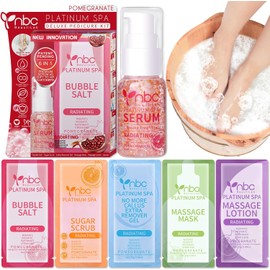 Set de Pedicura Y Baño de Pies - Spa de Pies 6 en 1 Mejorado, Kit de Pedicura, Baño de Pies para Pies Cansados, Secos Y Agrietados, Pies de Atleta Y Callos (Granada)