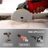16PCS Wet Dry Diamond Polishing Pad Kit, 4 Inch Diamond
