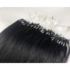 GOOFIT Hair Extensions Micro Loop Human Hair Extensions Remy Hair