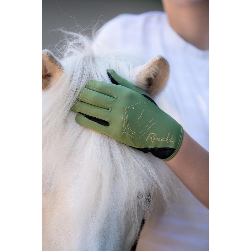 Roeckl Sports Tryon Kids Summer Riding Gloves Berry 6