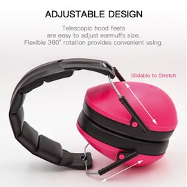 Lerelin Ear Defenders Kids, 2 Pack Noise Cancelling Headphones for Kid, Foldable Adjustable Hearing Protection, 28 dB for Noise Reduction for Autism, Boys, Girls, Toddlers