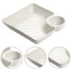 8 Pack Chip and Dip Serving Platter,Sushi Plates with Sauce