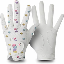 terosmile Golf Women's Golf Glove - Adjustable Strap Golf Gloves Women Pair, Non Slip Rain Gloves