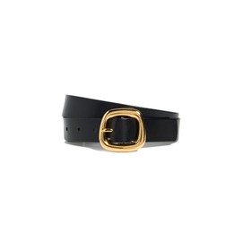 Madewell Women's Puffy Buckle Belt, True Black, L