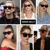 SHEEN KELLY Elegant Cat Eye Sunglasses with Polarized Lenses Retro