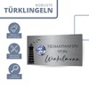 CHRISCK design - Stainless Steel Doorbell with Individual Rustproof Engraving