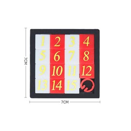 Perfeclan Number Sliding Puzzle Learning Tool Toy Portable Educational Activities Creative Tangram Intelligence for Boys Girls