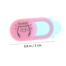 TEHAUX 3PCS Pig Webcam Cover Multi Functional Privacy Protectors for Phones Computers Easy Installation Durable Hacking Design for Family Friends