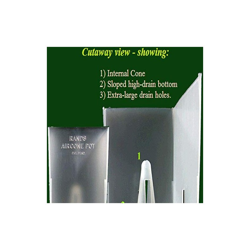 Sophie's Orchids (20 Pack) 2'' Rand's Aircone Orchid Pot