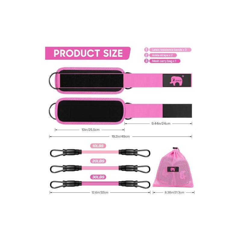 Kit de Barra de Pilates de Resistencia, Juego de Bandas