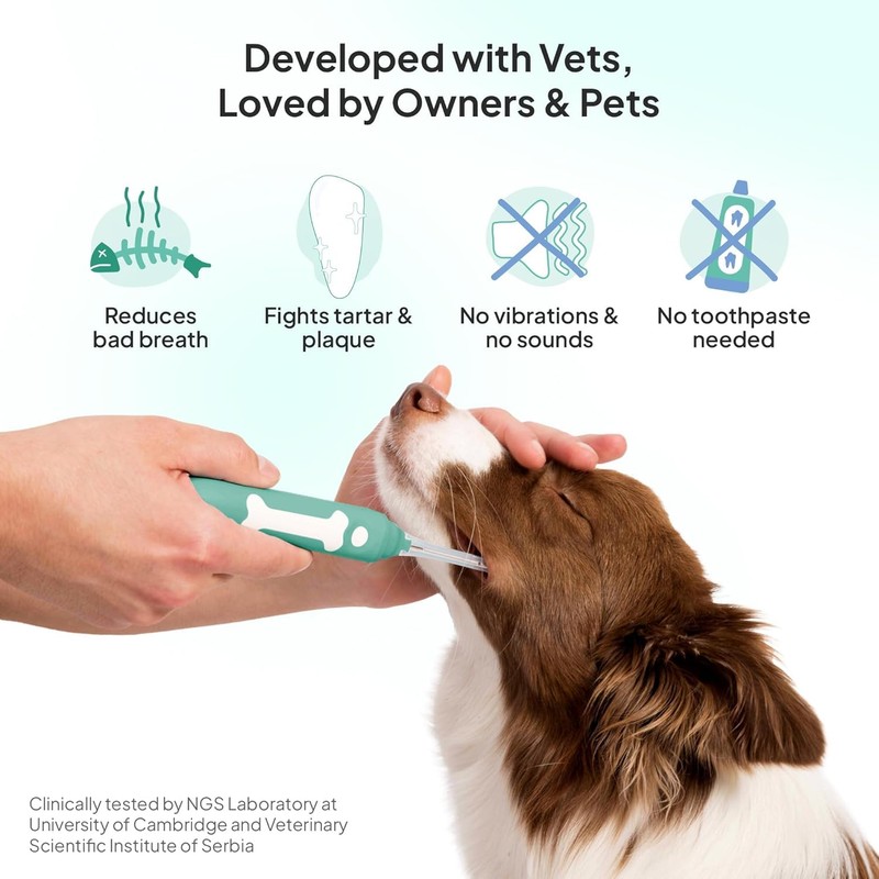 Dog Toothbrush | Innovative Eletrolytic Technology | Improves Oral Health