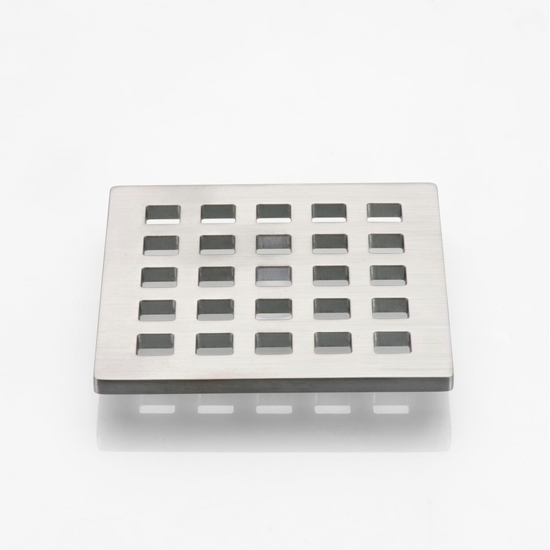 Holge 3.75 Inch Square Shower Drain Cover 5mm Thick Floor