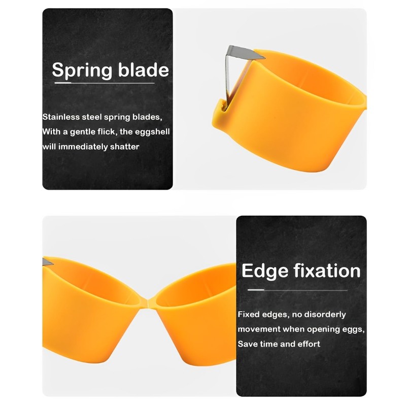 5pcs Egg Shell Opener and Cracker Tool, Stainless Steel Egg