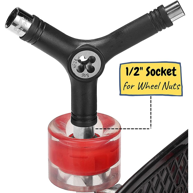 Namvo Skate Tools Hardware Skateboard tool Wrench, Skateboard Y-Tool for
