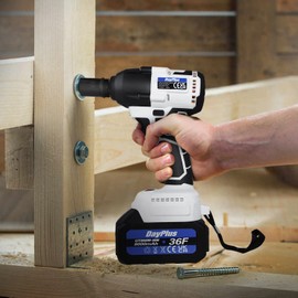 21V 310 Ft-lbs Brushless Impact Wrench Kit, 1/2 Inch Cordless Electric Impact Gun, High Torque 2,900 IPM Impact Driver with 4 Pcs Sockets, 2x6.0Ah Battery, Charger, and Storage Box, Home Tools Kit Set