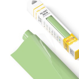 Poli-Flex® Turbo – Sage Green Matte Heat Transfer Vinyl (HTV) – 12" x 36 in for T-Shirts, Iron - On Vinyl, Easy to Cut & Weed - Extra Durable