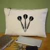 'Darts Set' Canvas Clutch Bag/Accessory Case (CL00039697)