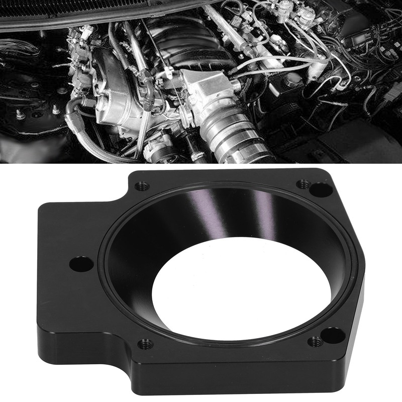 4in Intake Manifold Throttle Body Adapter Aluminum Alloy Spacer Fit