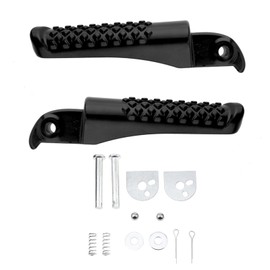 Windance Powersports Foot Pedal Kit, Aluminum Alloy Mini Bike Foot Pegs Fit for Coleman CT200U Trail 200 CT200U-EX BT200X CT100U CC100X 97cc 100cc 3.0hp 196cc 200cc 6.5hp (Black)