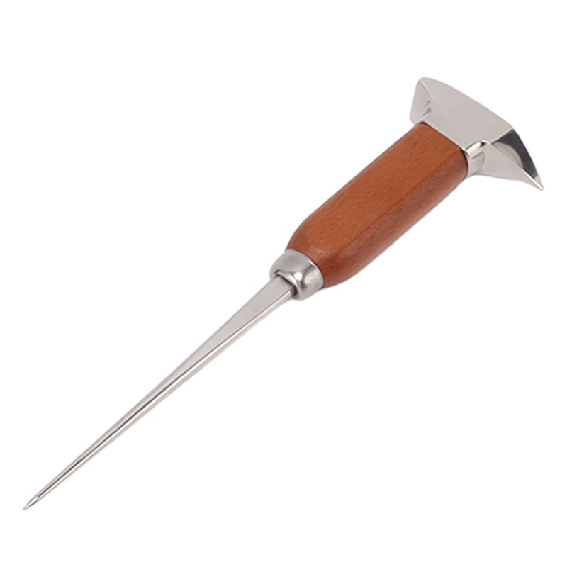 Ice Pick with Wood Handle Stainless Steel Ice Chipper Ice
