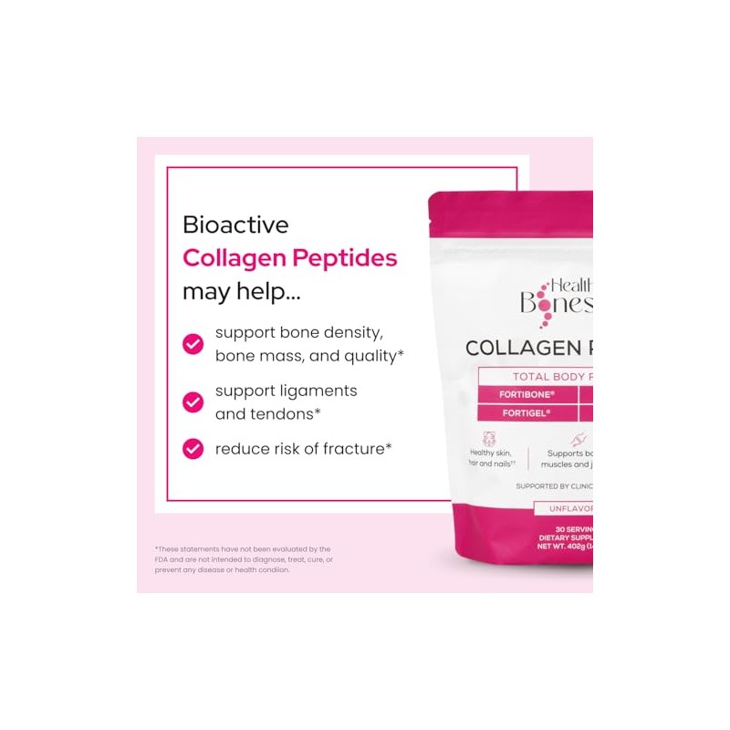 Péptidos de colágeno FORTIBONE Premium para la salud ósea con