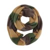 Camel Beige & Olive Tie Dye Stripe Infinity Scarf