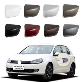 Goholy Car Exterior Door Handle Key Hole Trim Cover CapCompatible with VW Golf 6 Passat Scirocco Sharan Skoda Superb Seat Alhambra 1K8837879 5KD837879 Door Handle Accessories Lock Cap White