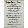 Burden Bear Zinc Pocket Charm w/Story Card by Ganz