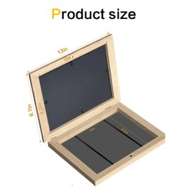 Orionstar 4 Pack Kids Art Frames, Artwork Picture Frames Changeable with Stand, Front Opening Picture Display Frames Holds 100 Paper Pcs, Artwork Display Storage Frames for Children, Desk, Home and