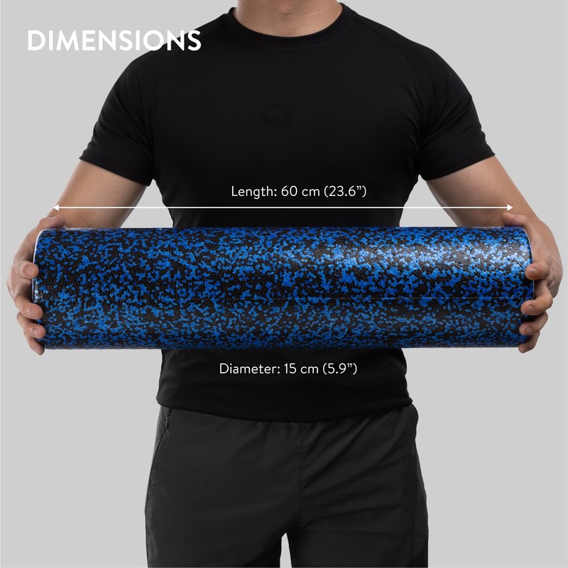 EVEREST FITNESS Fascia Roller 60 cm Black/Blue