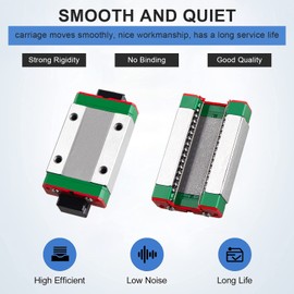 CNCMANS MGN12H 150 mm Miniature Linear Rail Guide MGN12 150 mm Linear Guide Rail MGN12 Linear Rail Linear Guide Rail with MGN12H Bearing Block for CNC Engraving Machine
