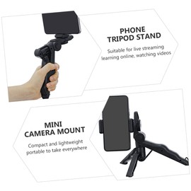 Gadpiparty 2pcs Mini Tripod for Phone Action Camera Holder Portable Desktop Stand for Selfie Vlogging for Live Streaming Video Calls Photography