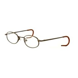 Calabria Kiddy Flex 3 Kids Oval Blue Light Blocking Reading Glasses +0.50 Brown Girls