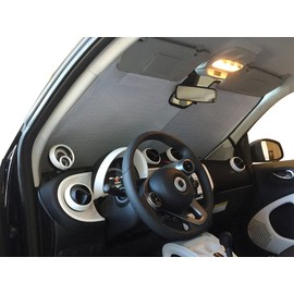 HeatShield, The Original Windshield Sun Shade, Custom-Fit for Smart Fortwo Coupe 2016, 2017, 2018 Silver Series