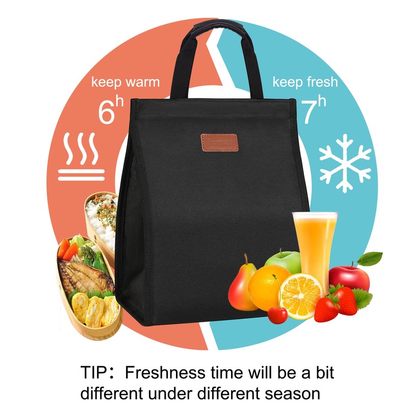 Lunch Bags for Women Insulated Reusable Lunch Tote with Internal