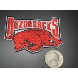 Arkansas Razorbacks Embroidered Iron On Patch