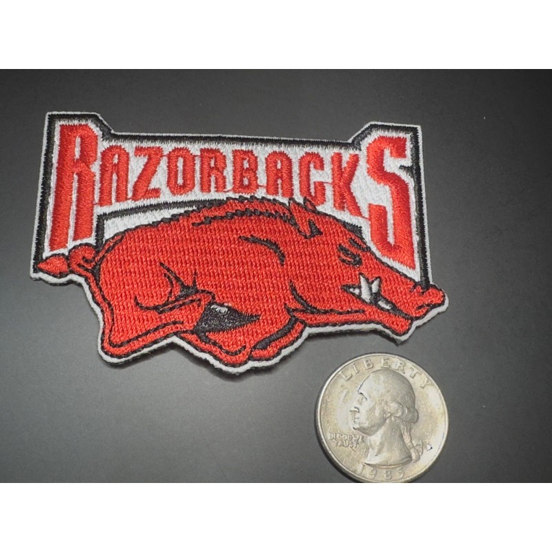 Arkansas Razorbacks Embroidered Iron On Patch