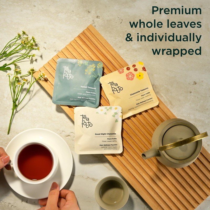 Tea Facto Detox Chamomile Tea Bags - Chamomile Tea Organic