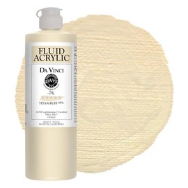 DA VINCI PAINTS Professional Artist Fluid Acrylic Paint, Titan Buff, 16oz