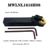 Indexable Lathe Turning Tool,1/2'' Shank 7 Pieces Carbide Turning Tool
