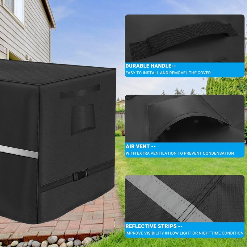 Deck Box Cover Heavy Duty Waterproof Deck Box with Handle,