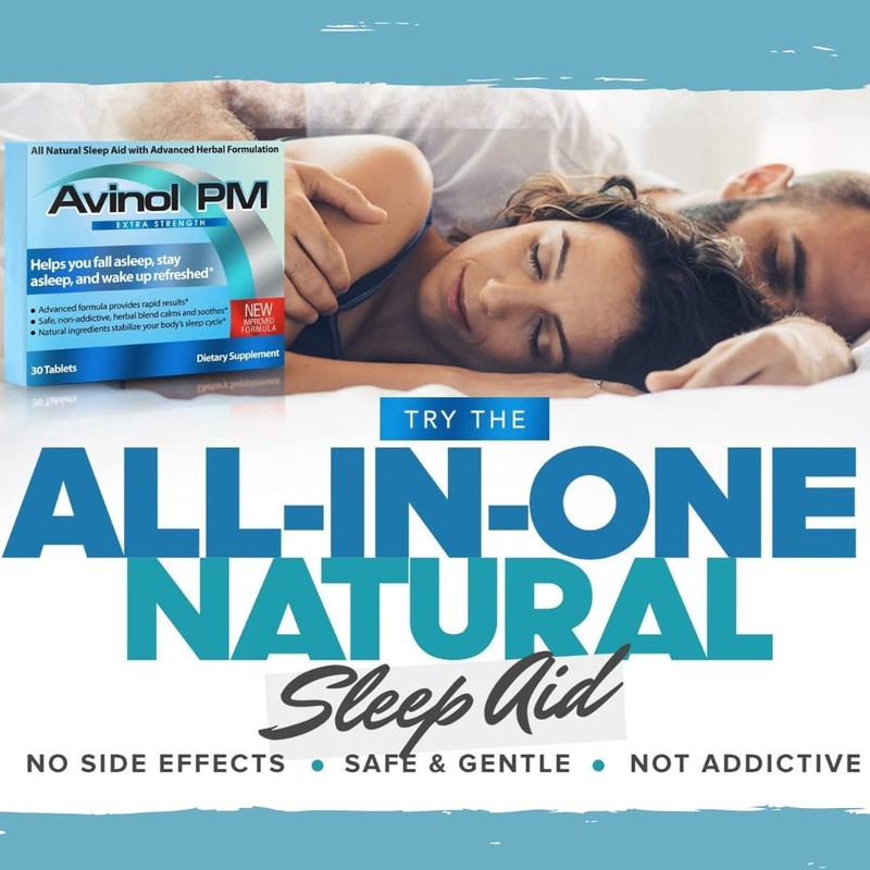 Avinol PM Extra Strength - Natural Sleep Supplement (30ct)