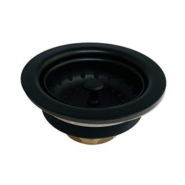 Kingston Brass K111BMB Tacoma Kitchen Sink Basket Strainer, Matte Black 4.44 x 4.44 x 2.5