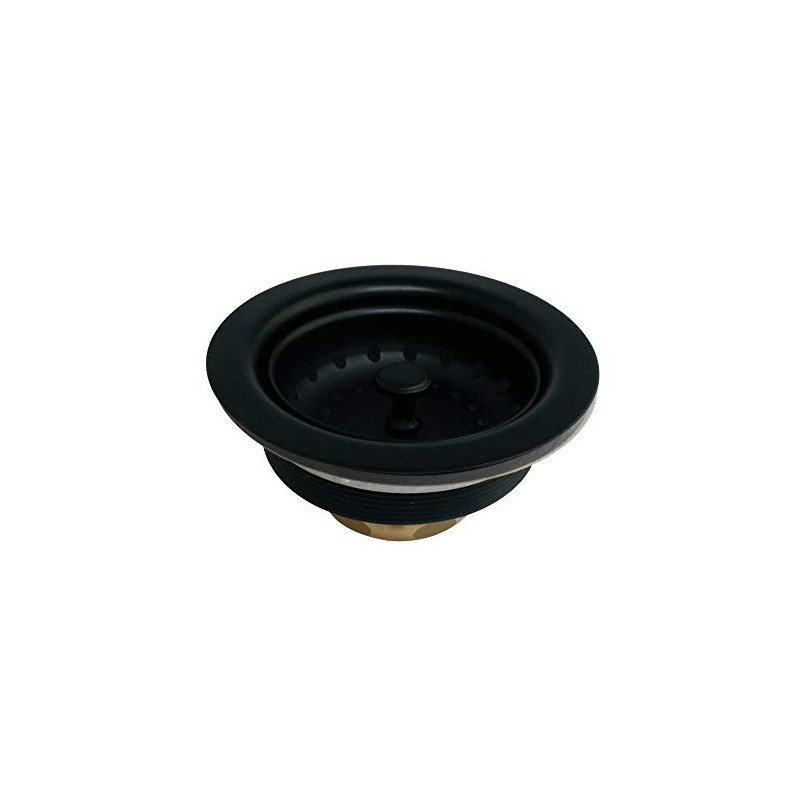 Kingston Brass K111BMB Tacoma Kitchen Sink Basket Strainer, Matte Black
