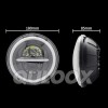 QULOOX 2x 7inch Round Led Headlights Lamp Hi/Lo Beam for