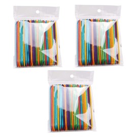 Baluue 300pcs Orange Manicure Sticks Diamond Point Nail Cleaning Rods for Cuticle Removal Professional Manicure Supply for Home and Salon Use